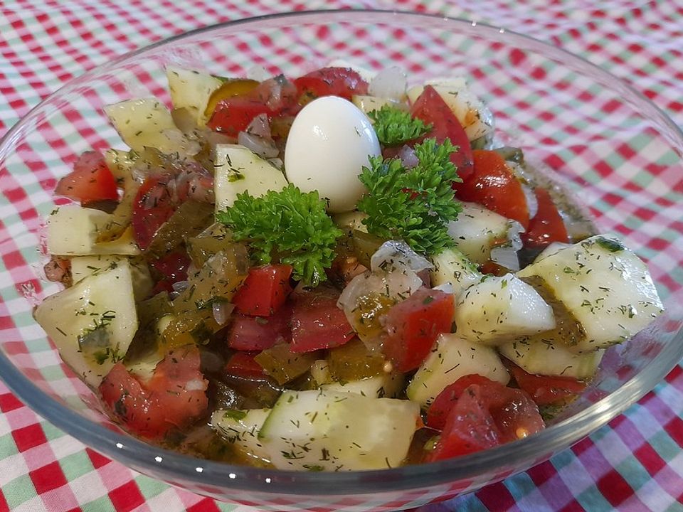 Gurken-Tomatensalat mal anders von eisbobby| Chefkoch