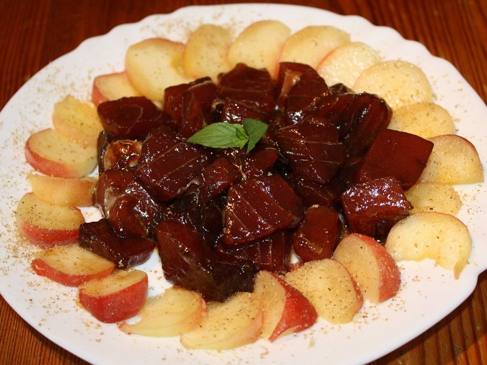Thunfischtatar auf Pfirsich von Klaumix| Chefkoch