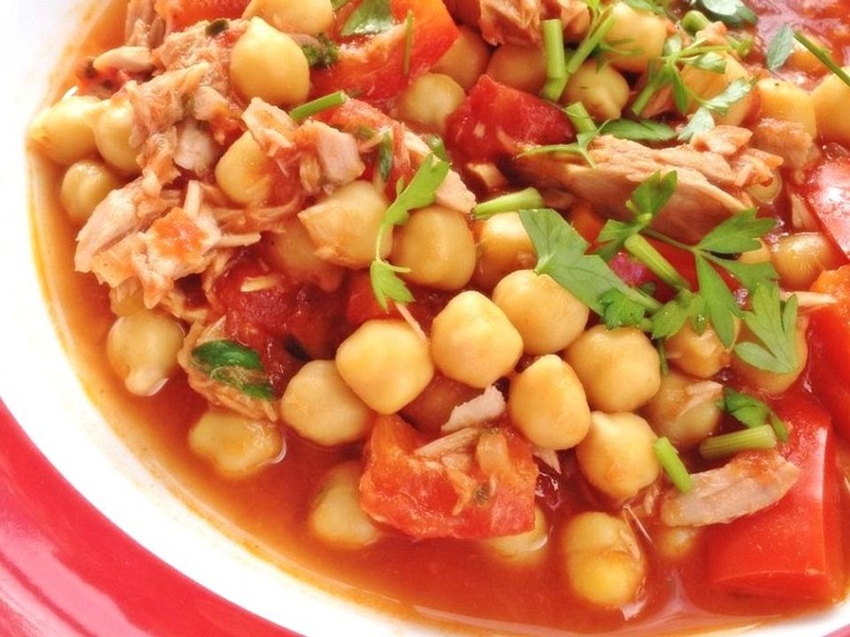 Kichererbsensuppe mit Tomaten und Paprika von KarinKnorr| Chefkoch
