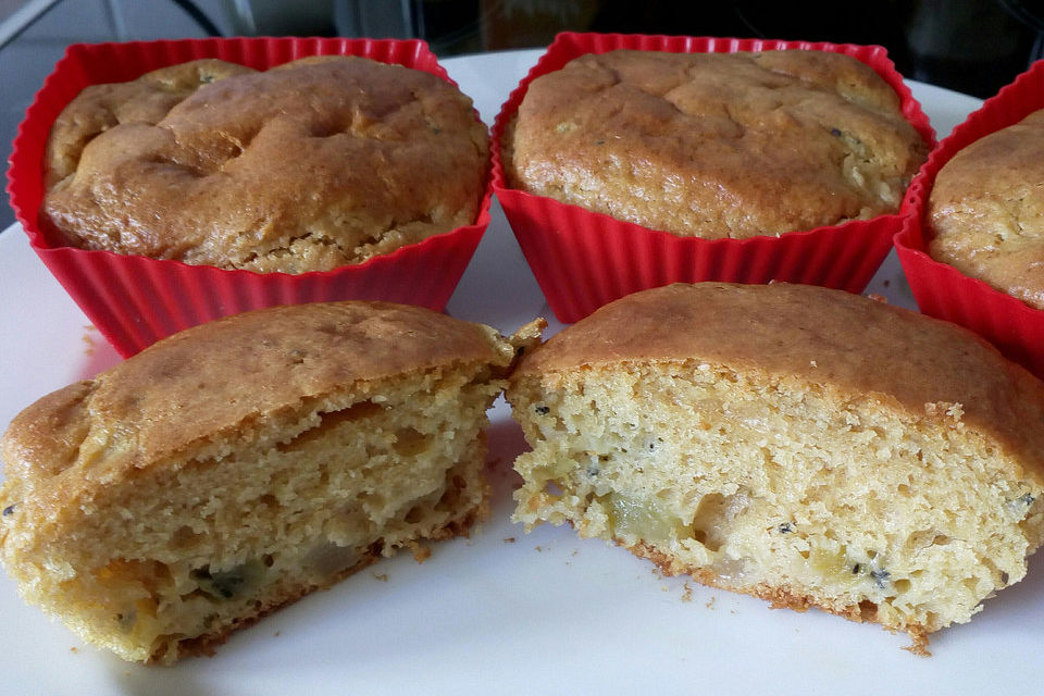 Kiwi-Birnen-Muffins