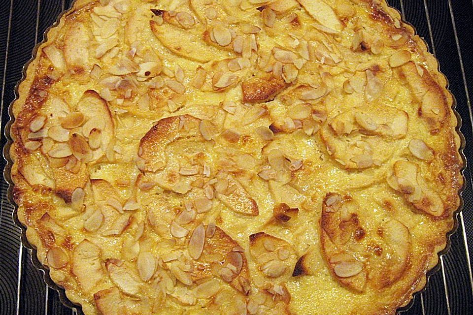 Apfel-Frischkäse-Tarte mit Ahornsirup