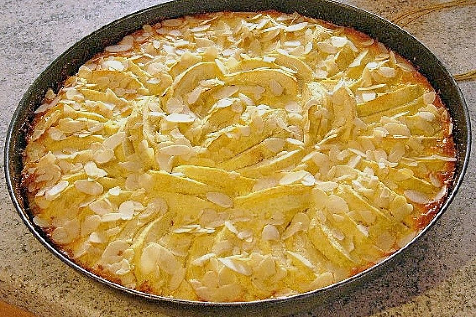 Apfel-Frischkäse-Tarte mit Ahornsirup