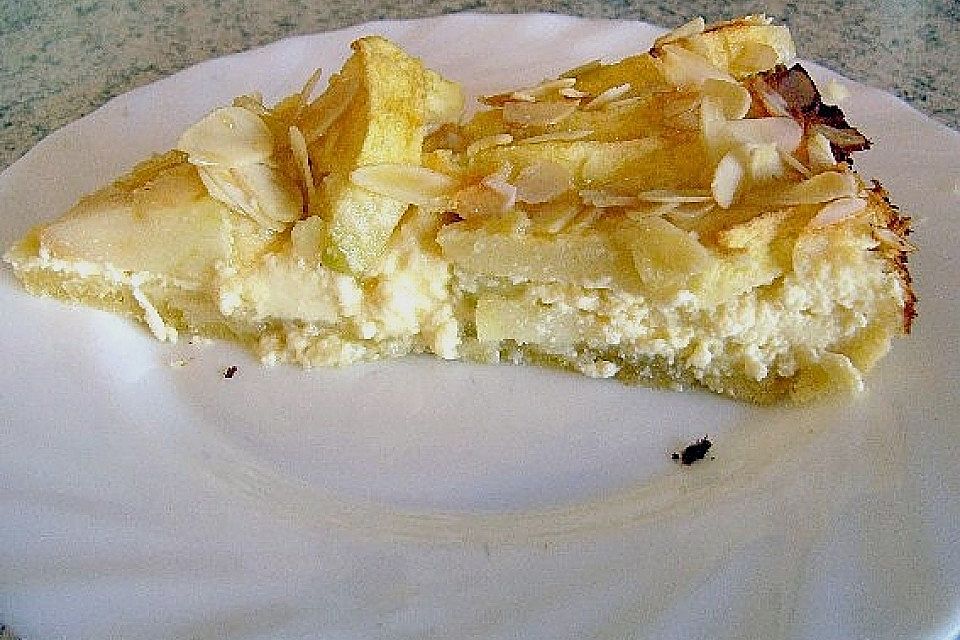 Apfel-Frischkäse-Tarte mit Ahornsirup