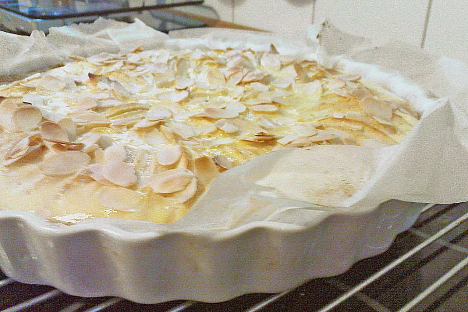 Apfel-Frischkäse-Tarte mit Ahornsirup