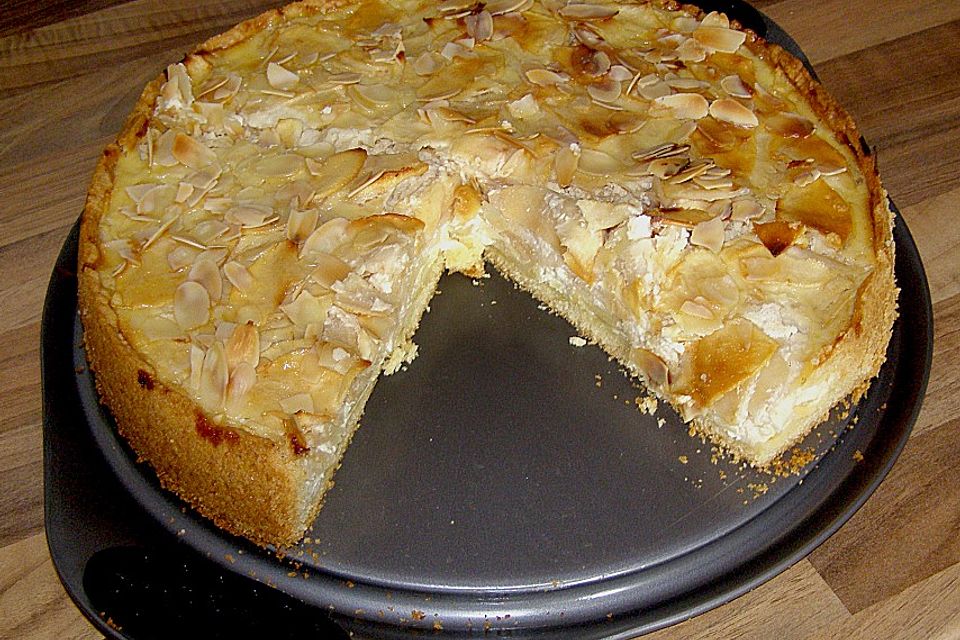 Apfel-Frischkäse-Tarte mit Ahornsirup