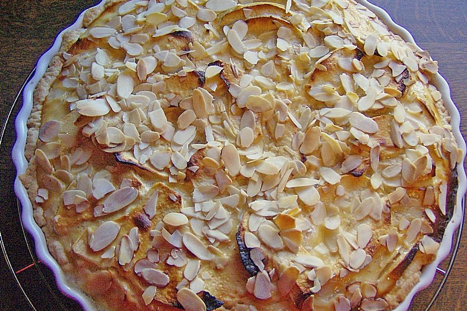 Apfel-Frischkäse-Tarte mit Ahornsirup