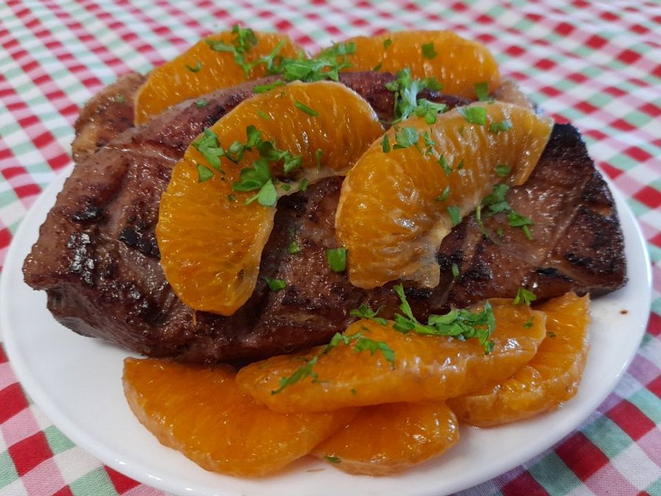 Entenbrust mit Ingwer-Orangen-Sauce von eisbobby| Chefkoch