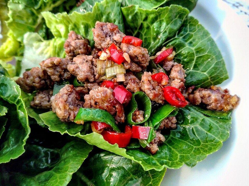 Chili Beef Lettuce Wraps von RayG Chefkoch