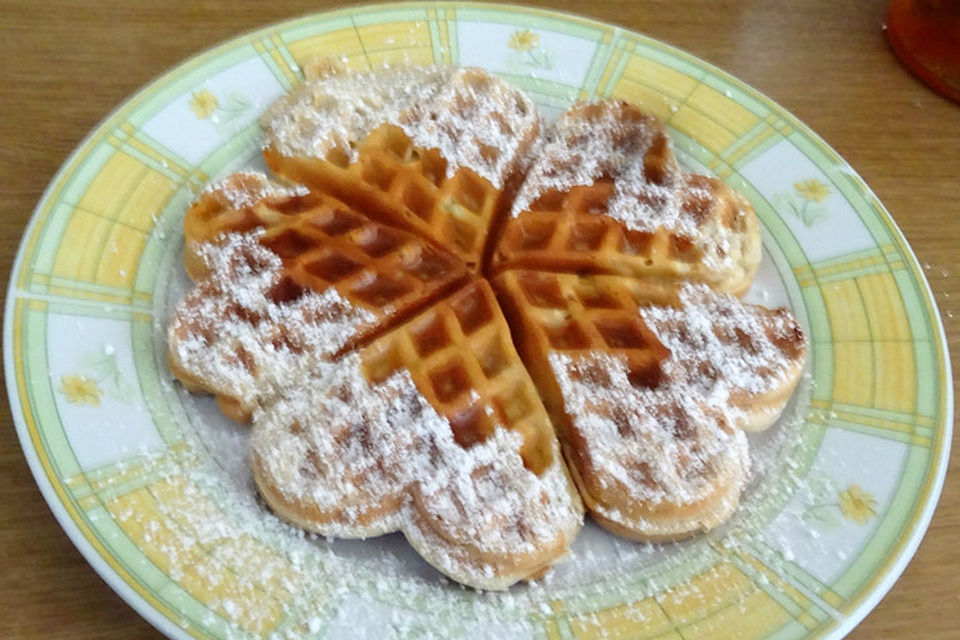 Flambierte Apfel-Waffel à la Didi