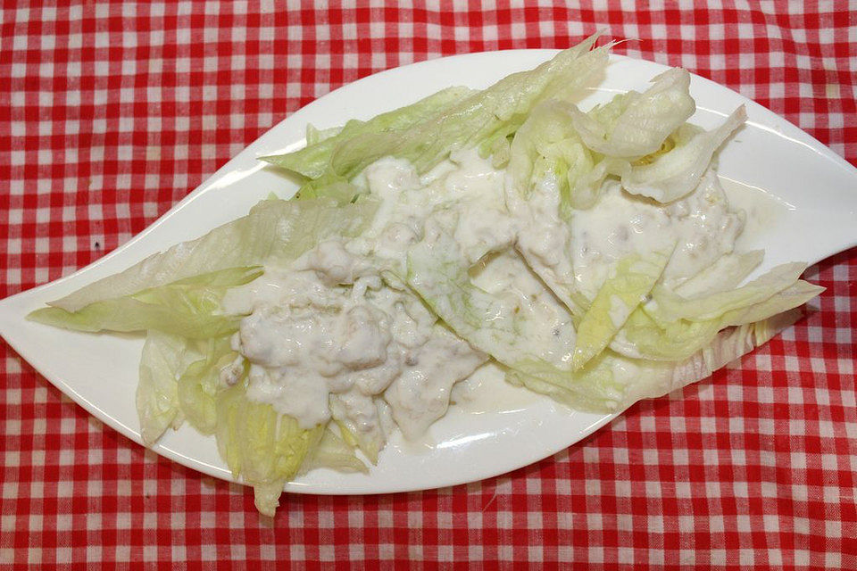 Joghurt-Bananen-Dressing zu Blattsalat