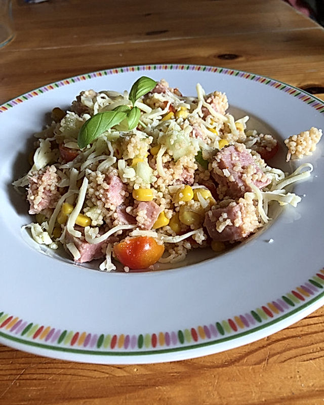 Couscous-Salat mit Putenfleisch