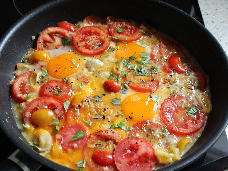 Eier-Tomaten-Pfanne von Monika| Chefkoch