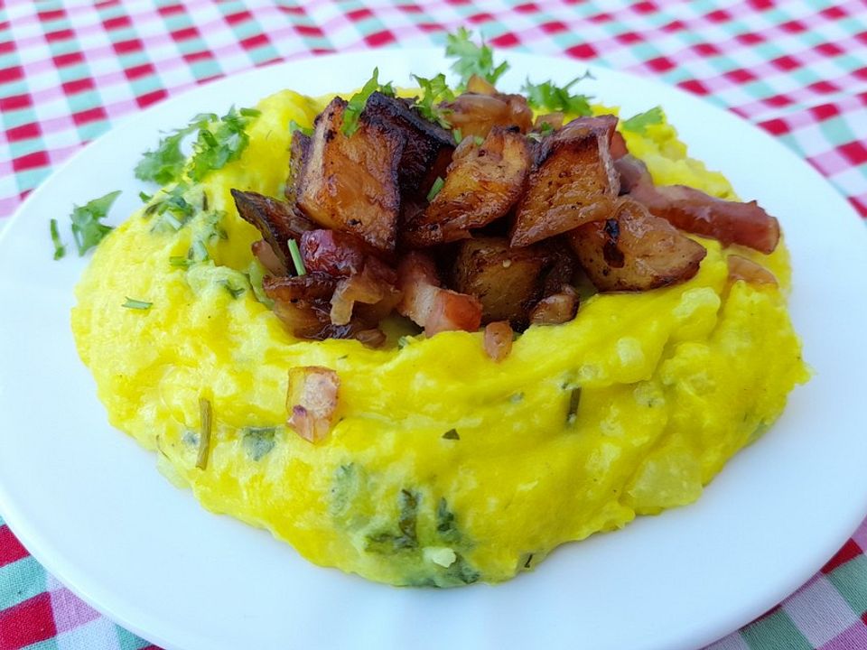 Kartoffel-Zweierlei mit dreierlei Käse von eisbobby| Chefkoch