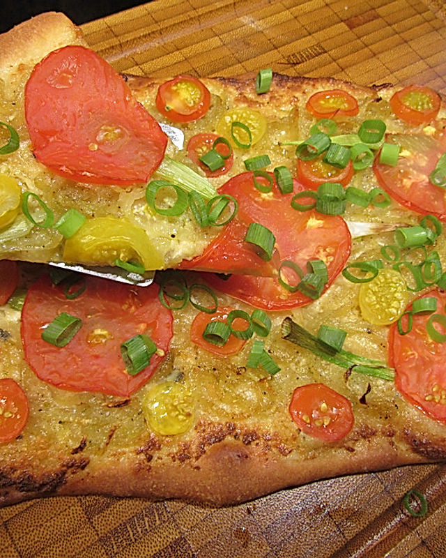Fenchel-Tomaten-Pizza