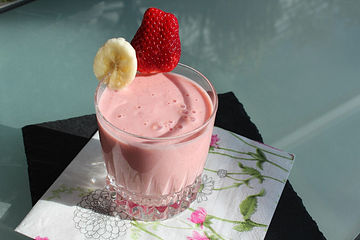 Erdbeer-Bananen-Milchshake