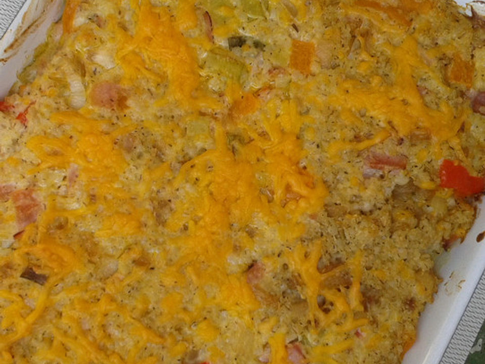 Gerstengrütze-Auflauf mit Schinken, Lauch und Paprika von vanzi7mon ...