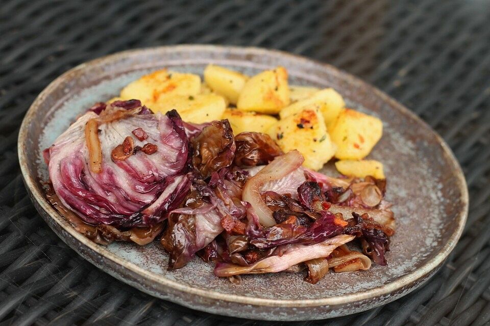 Gebratener roter Radicchio - Radicchio rosso