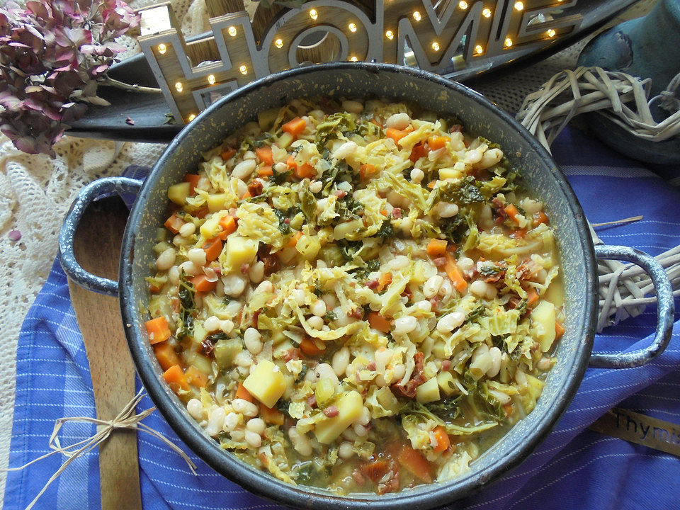 Ribollita mit Salsiccia – toskanischer Bohneneintopf von CK_Print ...