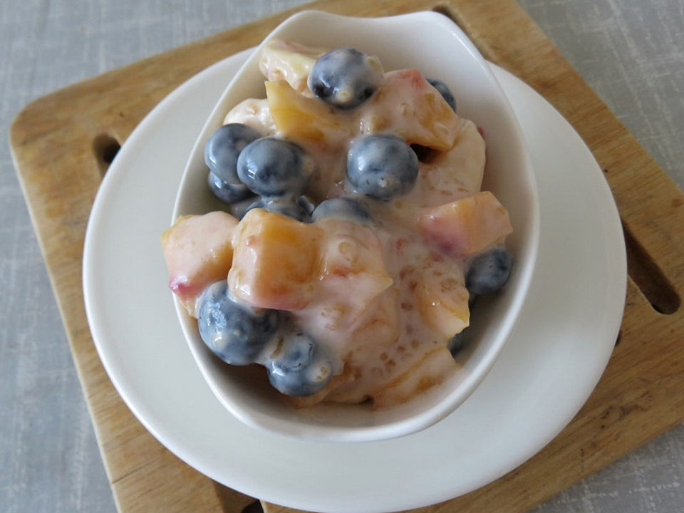 Fruchtsalat mit Leinsamen von Juulee| Chefkoch