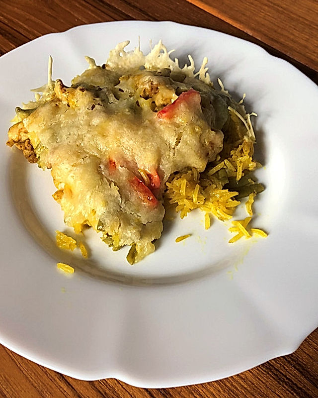 Curry-Reispfanne mit Huhn