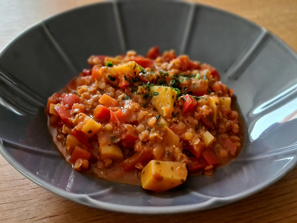 Linsentopf mit Paprika und Kartoffeln von Nudili| Chefkoch