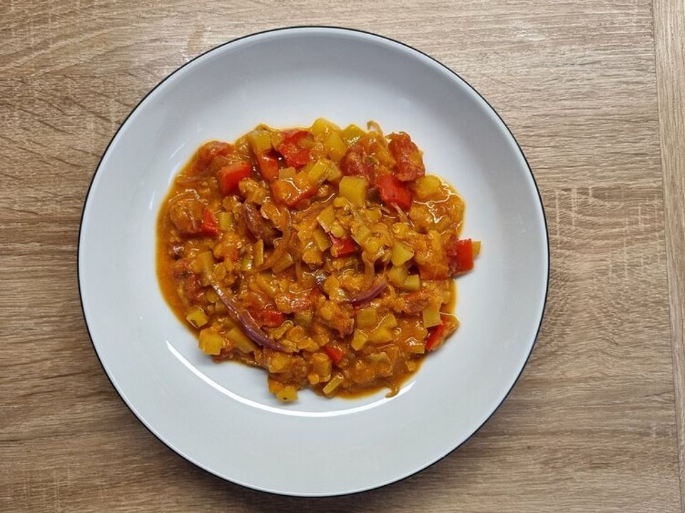 Linsentopf mit Paprika und Kartoffeln von Nudili| Chefkoch