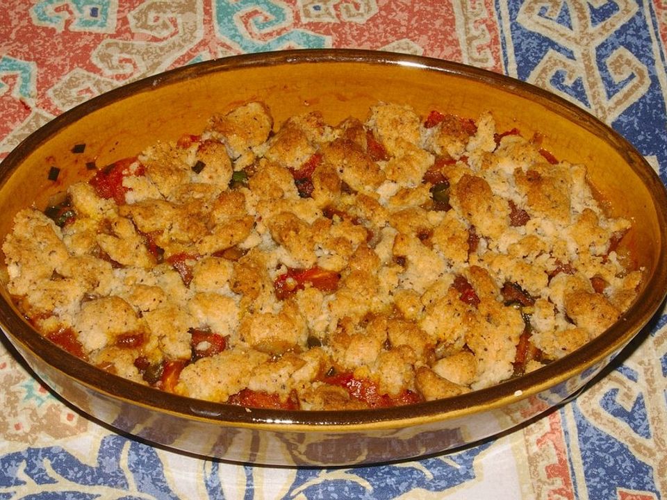 Tomaten-Kapern-Parmesan-Crumble von Tatunca| Chefkoch