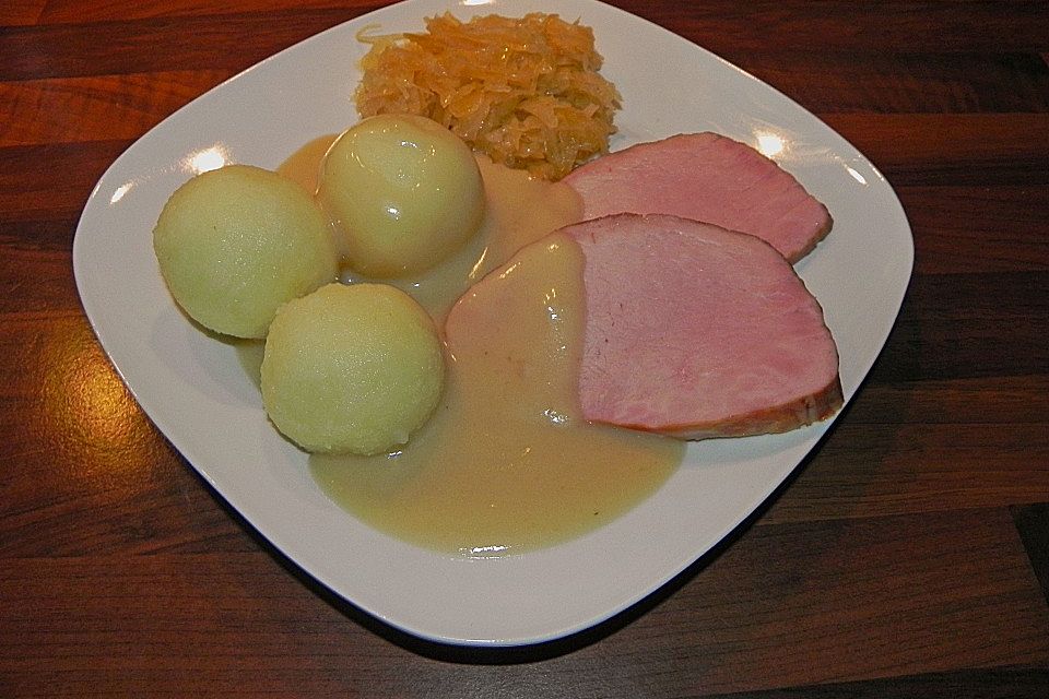 Knoblauchsauce für Kasseler und Sauerkraut