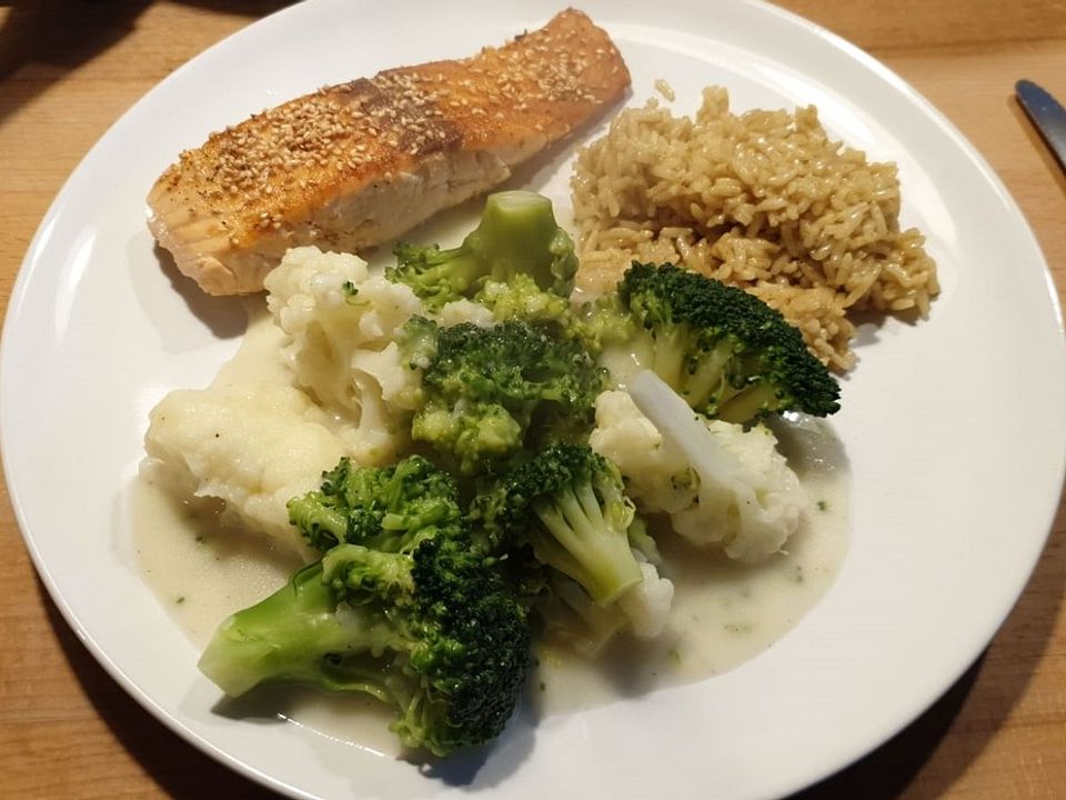 Sesamlachs auf Curryreis von Ca_Li| Chefkoch