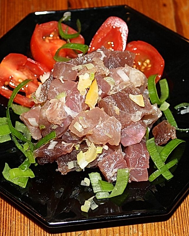 Thunfischtatar mit Salzzitronen