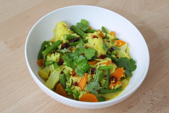 Curryreispfanne mit Gemüse von chiara| Chefkoch