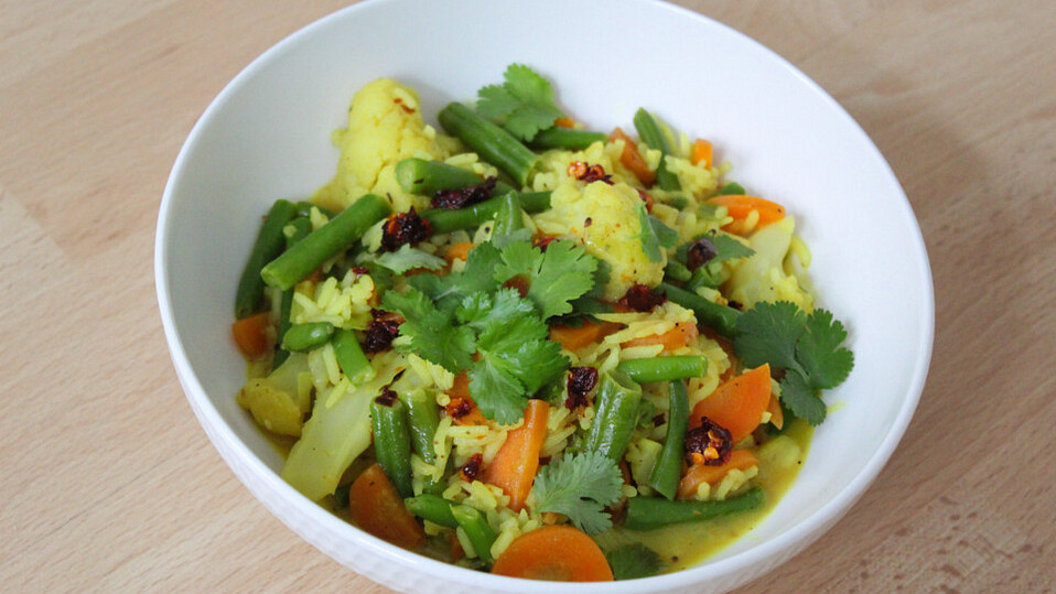 Curryreispfanne mit Gemüse von chiara