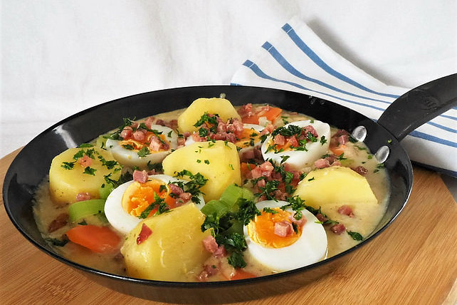Eier-Gemüse-Ragout mit Senf von trekneb| Chefkoch