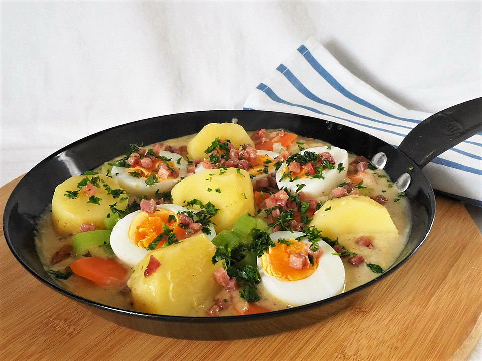 Eier-Gemüse-Ragout mit Senf von trekneb| Chefkoch