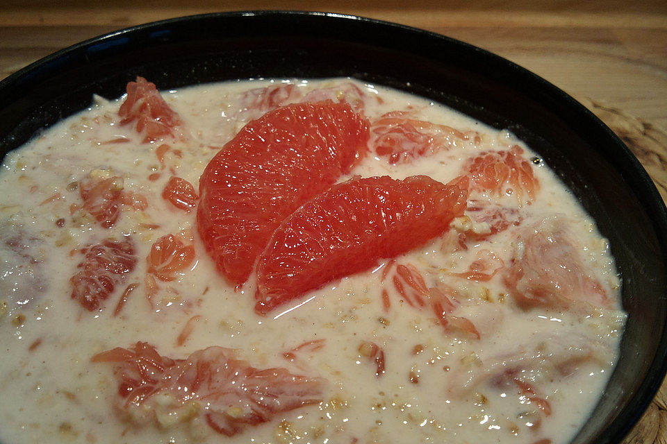 Quark - Creme mit Grapefruits