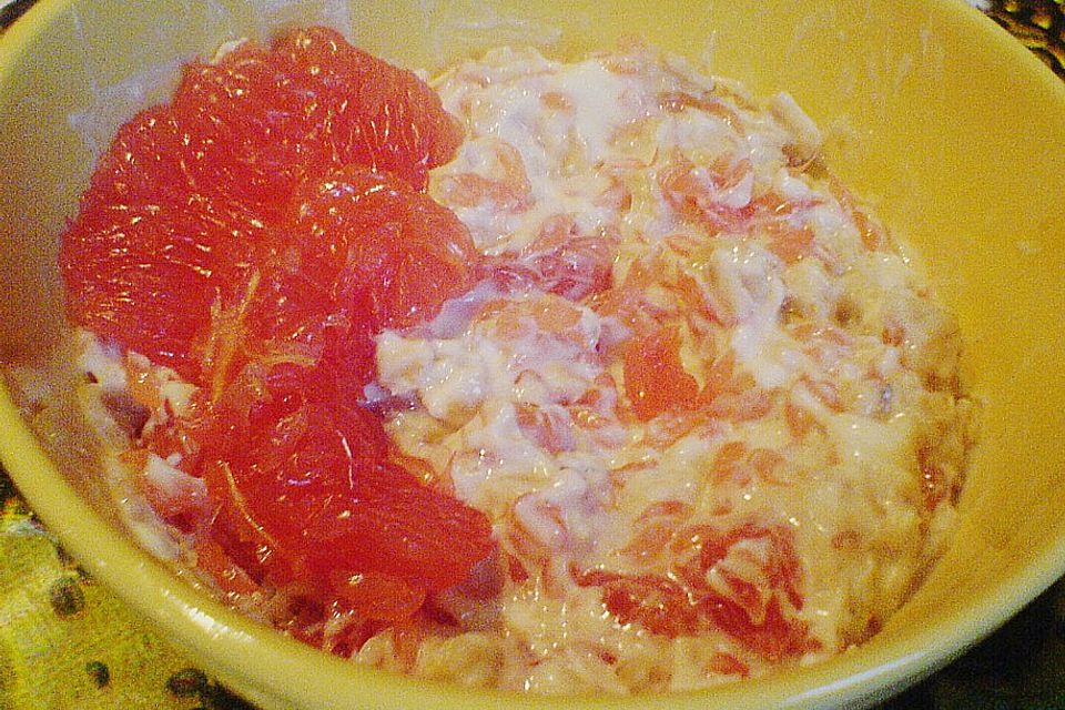 Quark - Creme mit Grapefruits