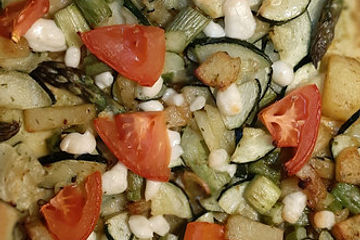Gemüse-Coca - Mallorquinische Pizza