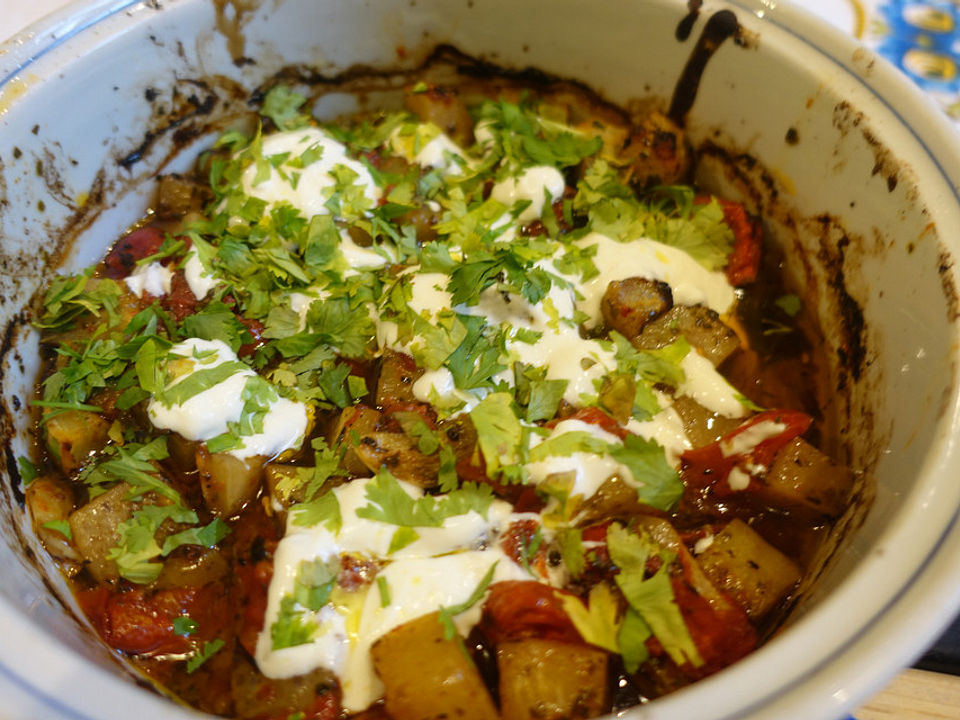 Gebratener Kohlrabi mit Knoblauch und Tomaten von hefide| Chefkoch