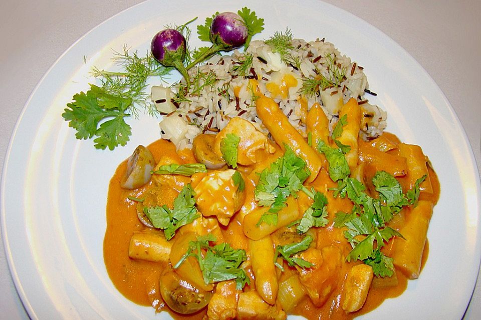 Grünes Hühner - Curry