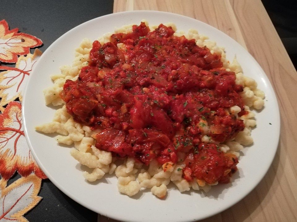 Knöpfle mit Tomatensoße von sb-sportfotografie| Chefkoch