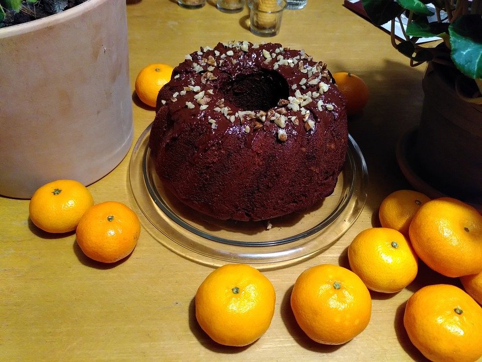 Veganer Dinkel-Schoko-Orangen-Walnuss-Kuchen von jwdietrich| Chefkoch