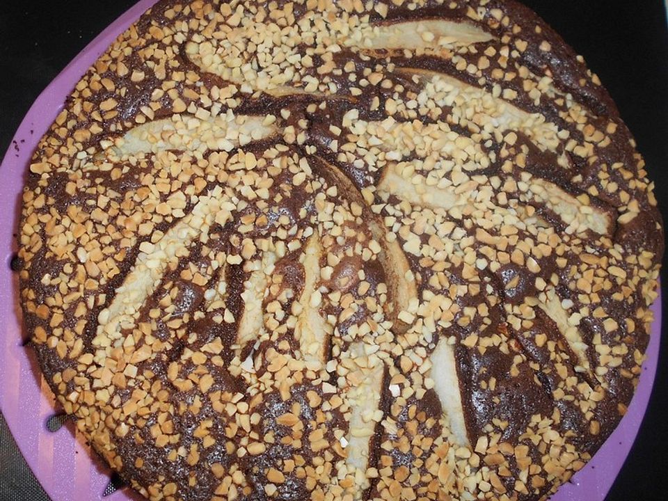 Schokoladenkuchen mit Birnen von nudelmary| Chefkoch
