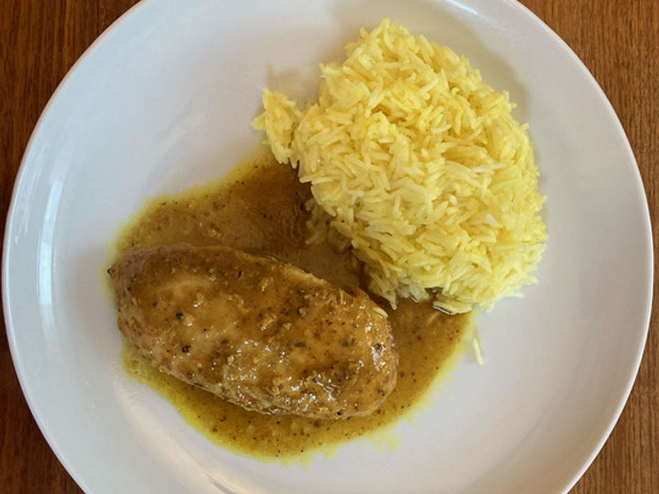 Huhn in pikanter Curry-Honigsauce von himbärchen| Chefkoch