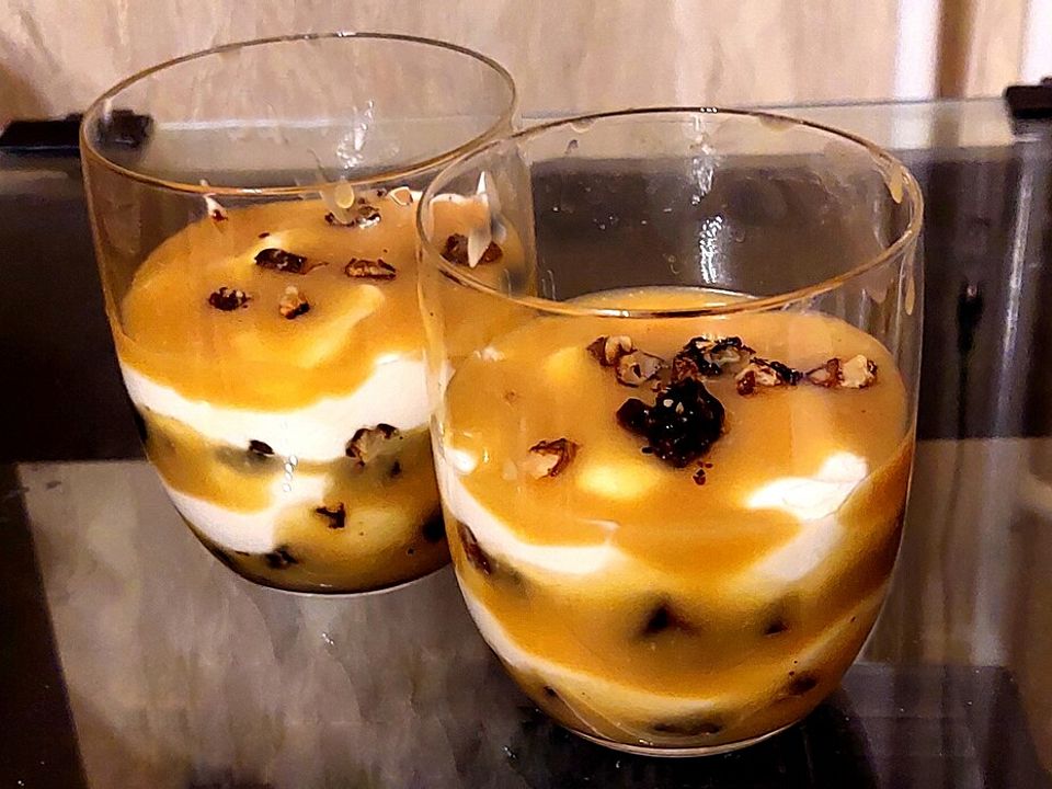 Winterliche Quarkcreme mit Karamell und Walnusskrokant von fritz_zorn ...