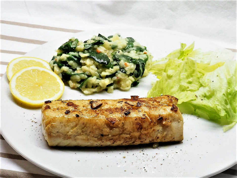 Fischfilets auf Spinat-Risotto von trekneb| Chefkoch