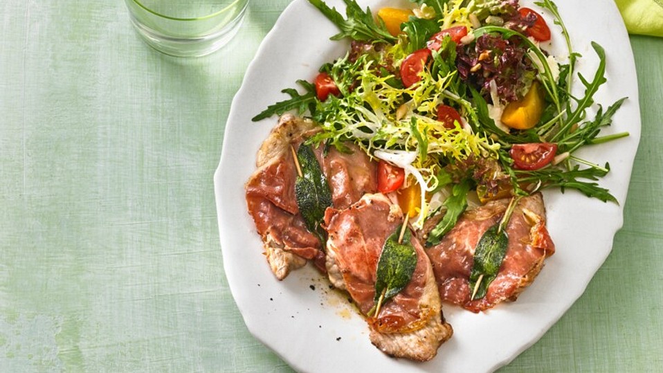 Kalbsschnitzel mit Schinken und Salbei von judith Kalbsschnitzel mit Schinken und Salbei von judith