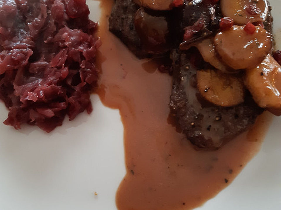 Hirschsteaks mit Pflaumensauce von SchmeckesAnki| Chefkoch