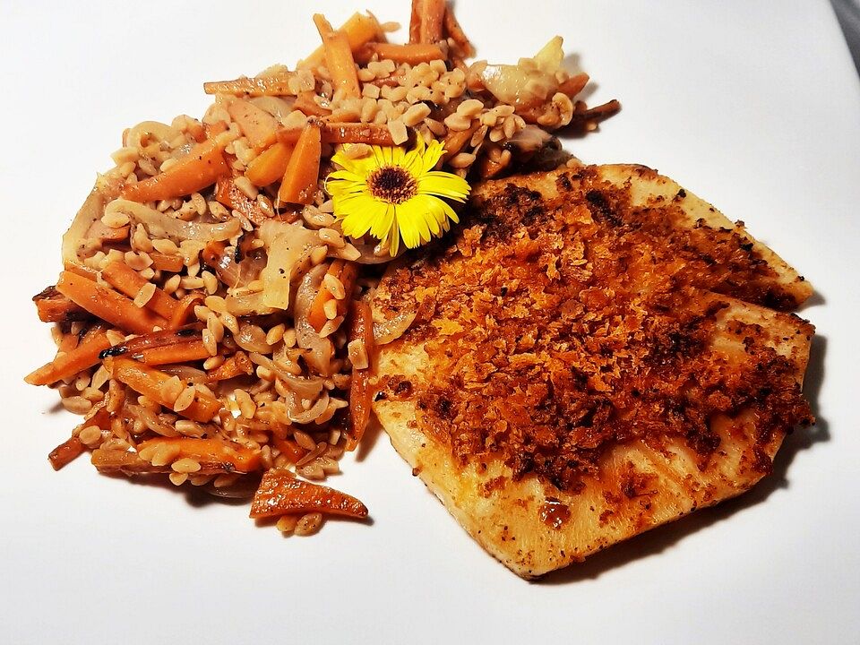 Vegane Risoni-Pfanne mit Karotten und Zwiebeln von wurmmy| Chefkoch