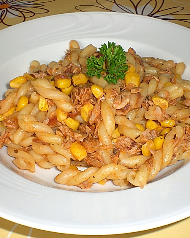 Thunfisch - Nudeln mit Mais
