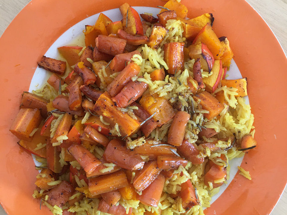 Kürbis mit gerösteten Karotten von Fockie| Chefkoch